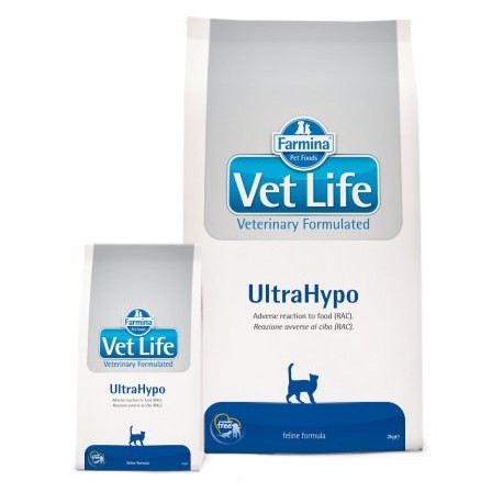 Farmina Vet Life Ultrahypo / Диетическое питание для кошек при неблагоприятных реакциях на пищу