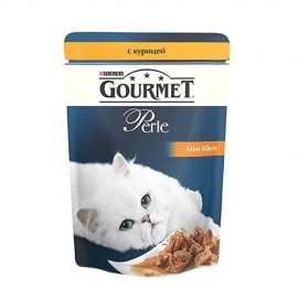 GOURMET Perle Курица Мини-филе в подливке, для кошек (85 г)