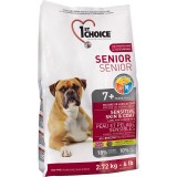 1st Choice Senior Sensitive Skin & Coat - корм для собак старше 7 лет с чувствительной кожей и шестью (ягнёнок и рыба)