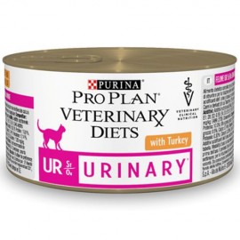 Purina Pro Plan Veterinary Diets UR Urinary с индейкой (упаковка 24 штуки по 195г)