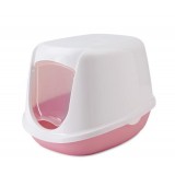 200000WX Туалет-домик SAVIC, DUCHESSE 44,5x35,5x32см, белый-розовый