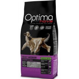 Optima Nova Adult Medium Chicken&Rice - для взрослых собак средних пород с курицей и рисом
