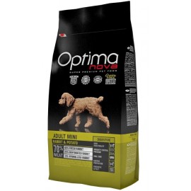 Optima Nova Adult Mini Rabbit&Potato -беззерновой корм для собак мелких пород с проблемами пищеварения с кроликом и картофелем