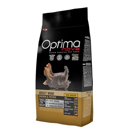 Optima Nova Adult Mini Chicken&Potato - беззерновой корм для собак мелких пород с курицей и картофелем