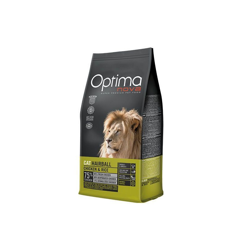 Optima Nova Cat Adult Hairball Chicken Rice