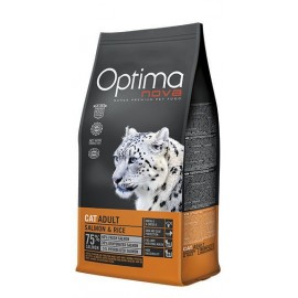 Optima Nova Adult Salmon&Rice - сухой корм для кошек, с лососем и рисом