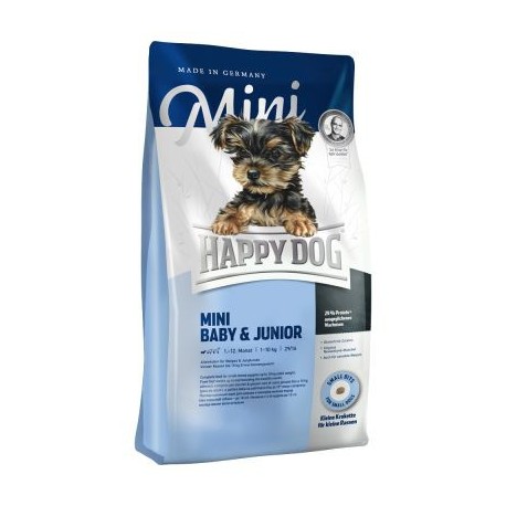 Happy Dog Mini Baby & Junior - корм для щенков мелких пород собак до 10 кг с 4 недель
