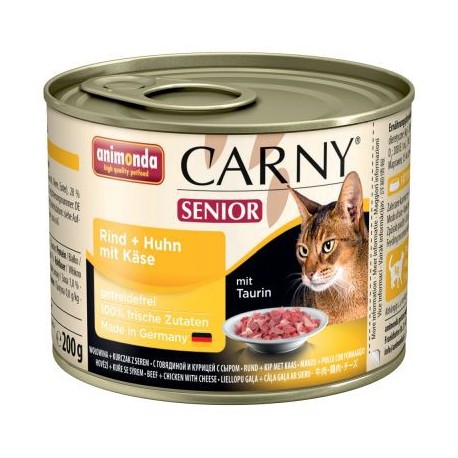 Carny Senior (для кошек старше 7 лет) - с говядиной, курицей и сыром, 200г