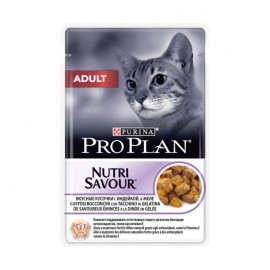 Пресервы Pro Plan NUTRI SAVOUR - для кошек с индейкой в желе (упаковка 24 штуки по 85г)