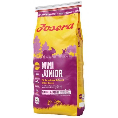 Josera MiniJunior (Junior/Adult Mini) - сухой корм для щенков и взрослых собак мелких пород Josera MiniJunior (Junior/Adult Mini) - сухой корм для щенков и взрослых собак мелких пород