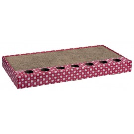 48005 Когтеточка "TRIXIE", для кошек с игрушками, картонная, розовая, 48*25 см