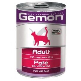 Gemon Cat Adult Pate Beef- консервы для кошек паштет с говядиной, 415г