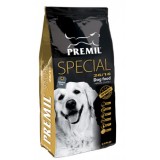 Premil Special – гипоаллергенный корм для взрослых собак всех пород с курицой, ягненком и рисом