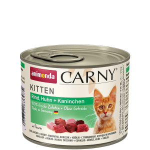 Carny Kitten консервы. Свежее мясо, 100% мясных или рыбных ингредиентов. Консервы для котят.